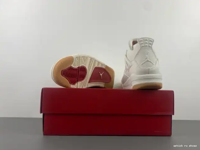Cheap 4 Air x 'White' Jordan Levi's AO2571-100 0519